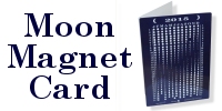 Moon Fridge Magnet Card